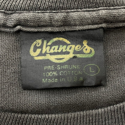 【現状渡し品】【メンズ】 CHANGES チェンジス 90's FOOTBALL MOE KNOWS TEE 90年代 フットボール モエ ノウズ Tシャツ 半袖 トップス 145-260804-sa-12-tei サイズ：L カラー：ブラック系 万代Net店