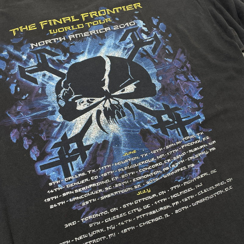 【現状渡し品】【メンズ】 HANES IRON MADEN ヘインズ アイアン メイデン THE FINAL WORLD TOUR 2010 TEE ザ ファイナル フロンティア ワールド ツアー 半袖 トップス 145-260805-sa-05-tei サイズ：2XL カラー：ブラック 万代Net店