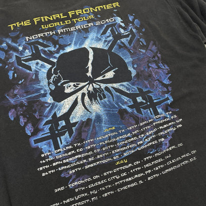 【現状渡し品】【メンズ】 HANES IRON MADEN ヘインズ アイアン メイデン THE FINAL WORLD TOUR 2010 TEE ザ ファイナル フロンティア ワールド ツアー 半袖 トップス 145-260805-sa-05-tei サイズ：2XL カラー：ブラック 万代Net店