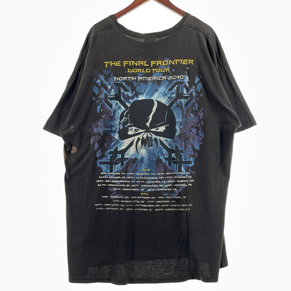 【現状渡し品】【メンズ】 HANES IRON MADEN ヘインズ アイアン メイデン THE FINAL WORLD TOUR 2010 TEE ザ ファイナル フロンティア ワールド ツアー 半袖 トップス 145-260805-sa-05-tei サイズ：2XL カラー：ブラック 万代Net店
