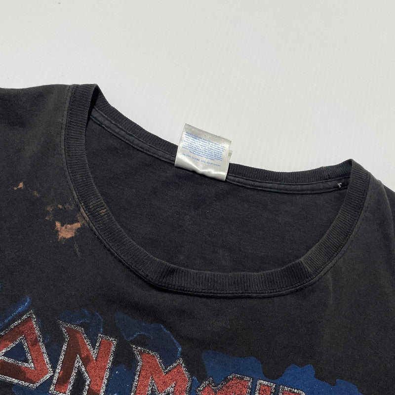 【現状渡し品】【メンズ】 HANES IRON MADEN ヘインズ アイアン メイデン THE FINAL WORLD TOUR 2010 TEE ザ ファイナル フロンティア ワールド ツアー 半袖 トップス 145-260805-sa-05-tei サイズ：2XL カラー：ブラック 万代Net店
