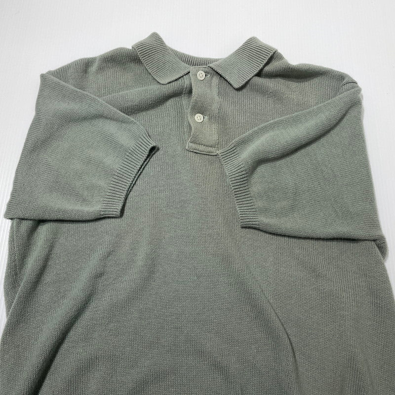【中古品】【メンズ】 POLO RALPH LAUREN ポロ ラルフ ローレン 90's S/S KNIT POLO 90年代 ショートスリーブ ニット ポロ 半袖 トップス 145-260617-sa-11-tei サイズ：L カラー：グリーン 万代Net店