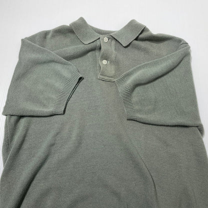 【中古品】【メンズ】 POLO RALPH LAUREN ポロ ラルフ ローレン 90's S/S KNIT POLO 90年代 ショートスリーブ ニット ポロ 半袖 トップス 145-260617-sa-11-tei サイズ：L カラー：グリーン 万代Net店