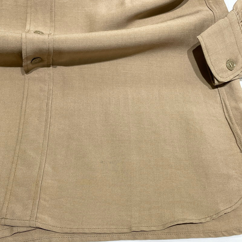 【中古品】【メンズ】 U.S AIR FORCE 50'S TROPICAL LS SHIRT ヴィンテージ ミリタリー 145-260818-nm-81-tei サイズ：16-33 カラー：ベージュ系 万代Net店