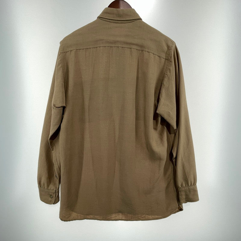 【中古品】【メンズ】 U.S AIR FORCE 50'S TROPICAL LS SHIRT ヴィンテージ ミリタリー 145-260818-nm-81-tei サイズ：16-33 カラー：ベージュ系 万代Net店