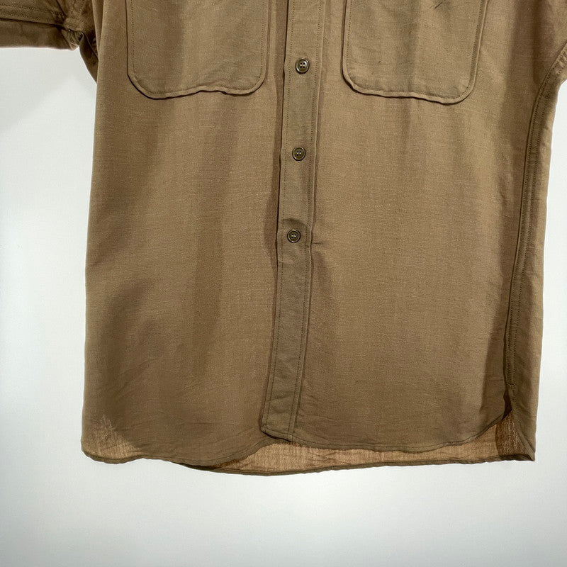 【中古品】【メンズ】 U.S AIR FORCE 50'S TROPICAL LS SHIRT ヴィンテージ ミリタリー 145-260818-nm-81-tei サイズ：16-33 カラー：ベージュ系 万代Net店