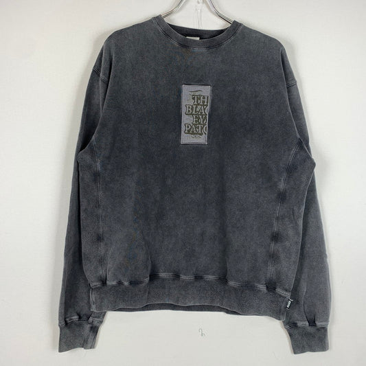 【中古品】【メンズ】 BlackEyePatch ブラックアイパッチ HANDLE WITH CARE PIGMENT DYED SWEAT ケア ピグメント ダイド スウェット トップス トレーナー 取扱注意 142-260602-ko-08-tei サイズ：M カラー：ブラック 万代Net店