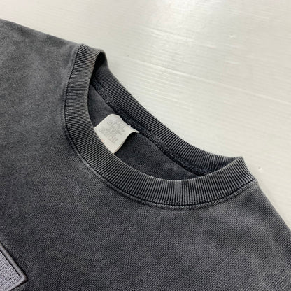 【中古品】【メンズ】 BlackEyePatch ブラックアイパッチ HANDLE WITH CARE PIGMENT DYED SWEAT ケア ピグメント ダイド スウェット トップス トレーナー 取扱注意 142-260602-ko-08-tei サイズ：M カラー：ブラック 万代Net店