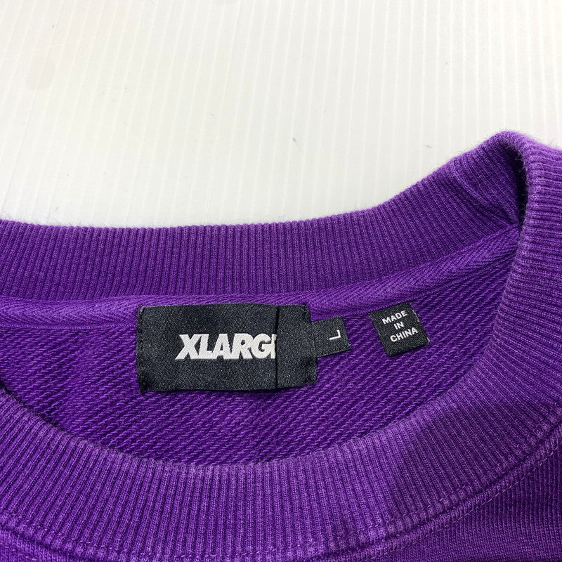 【中古品】【メンズ】 X-LARGE エクストララージ OLD OG CREWNECK SWEAT 101223012009 オールド OG クルーネック スウェット 長袖 トップス トレーナー 142-260703-yo-16-tei サイズ：L カラー：パープル 万代Net店