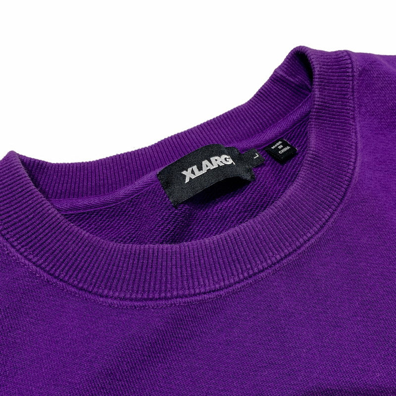 【中古品】【メンズ】 X-LARGE エクストララージ OLD OG CREWNECK SWEAT 101223012009 オールド OG クルーネック スウェット 長袖 トップス トレーナー 142-260703-yo-16-tei サイズ：L カラー：パープル 万代Net店