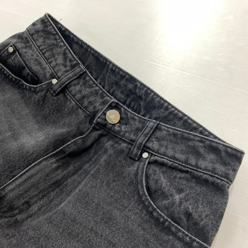 【中古品】【レディース】 adidas アディダス ADILENIUM SEASON3 ZIP WASHED DENIM JX9211 ジップ ウォッシュド デニムパンツ ボトムス ジーンズ 168-260602-ko-14-tei サイズ：26 カラー：ブラック 万代Net店