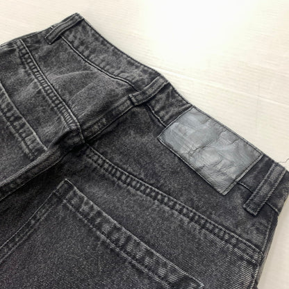 【中古品】【レディース】 adidas アディダス ADILENIUM SEASON3 ZIP WASHED DENIM JX9211 ジップ ウォッシュド デニムパンツ ボトムス ジーンズ 168-260602-ko-14-tei サイズ：26 カラー：ブラック 万代Net店