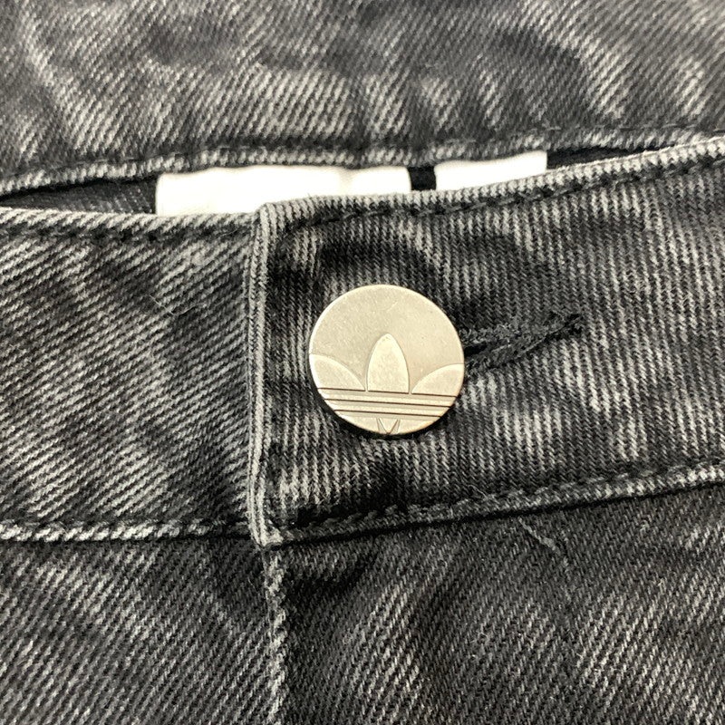 【中古品】【レディース】 adidas アディダス ADILENIUM SEASON3 ZIP WASHED DENIM JX9211 ジップ ウォッシュド デニムパンツ ボトムス ジーンズ 168-260602-ko-14-tei サイズ：26 カラー：ブラック 万代Net店