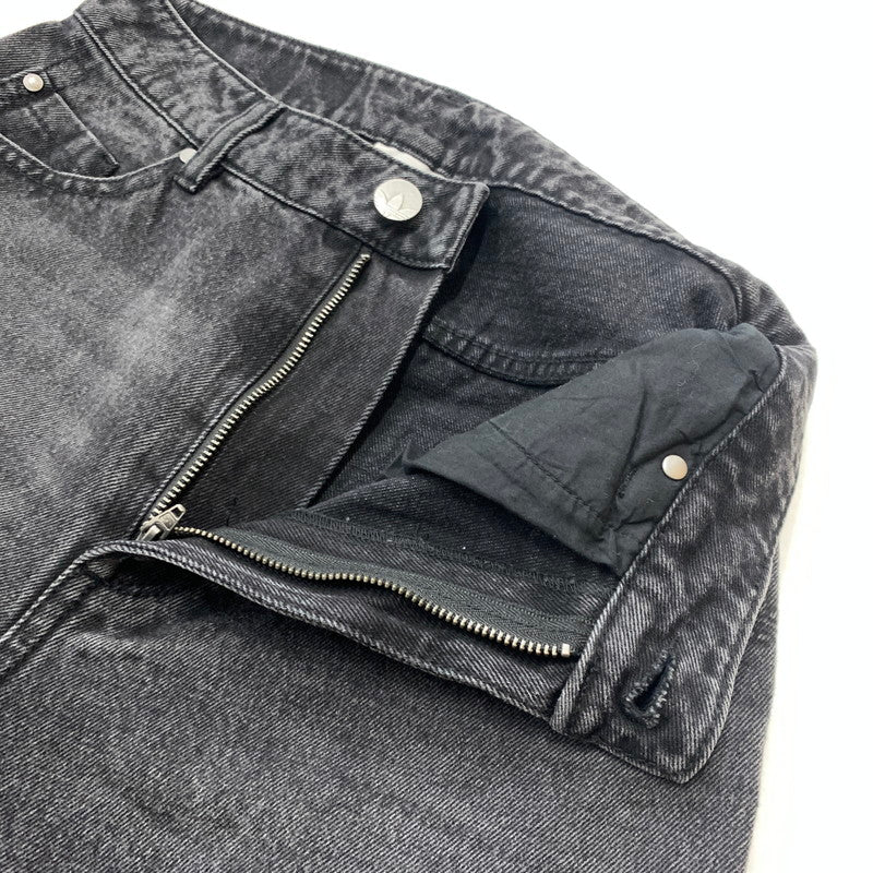 【中古品】【レディース】 adidas アディダス ADILENIUM SEASON3 ZIP WASHED DENIM JX9211 ジップ ウォッシュド デニムパンツ ボトムス ジーンズ 168-260602-ko-14-tei サイズ：26 カラー：ブラック 万代Net店