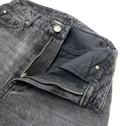 【中古品】【レディース】 adidas アディダス ADILENIUM SEASON3 ZIP WASHED DENIM JX9211 ジップ ウォッシュド デニムパンツ ボトムス ジーンズ 168-260602-ko-14-tei サイズ：26 カラー：ブラック 万代Net店