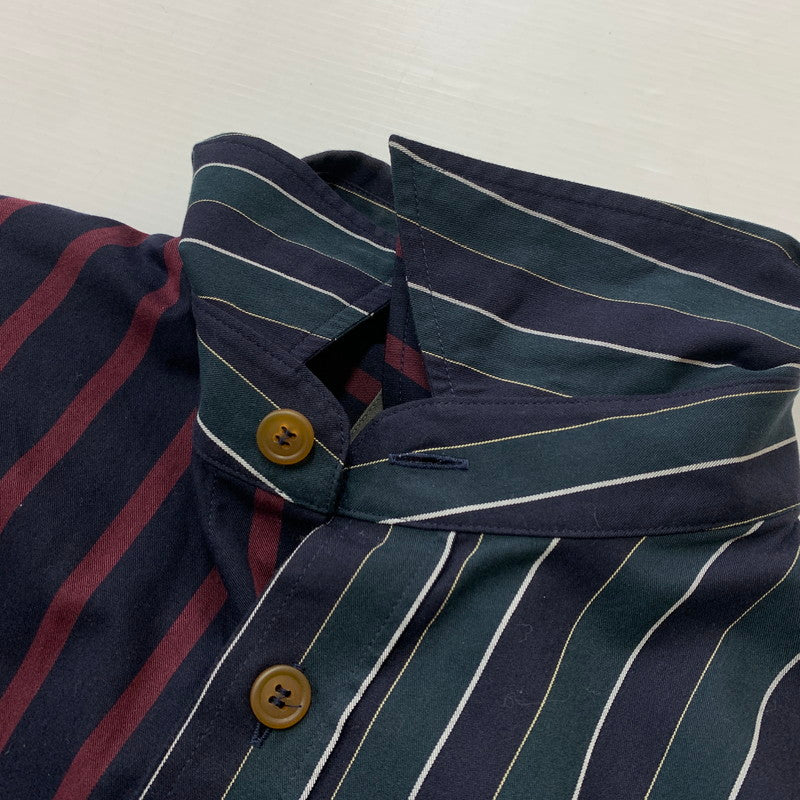 【中古品】【メンズ】 Vivienne Westwood MAN ヴィヴィアンウエストウッドマン STRIPED PETER PAN SHIRT 209045 7258 ストライプ ピーターパンシャツ 長袖 トップス 141-260602-ko-03-tei サイズ：不明 カラー：ストライプ 万代Net店