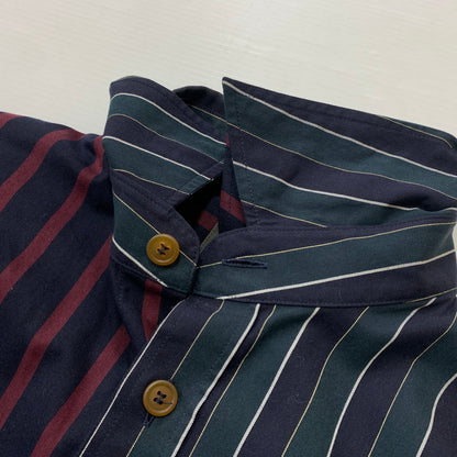 【中古品】【メンズ】 Vivienne Westwood MAN ヴィヴィアンウエストウッドマン STRIPED PETER PAN SHIRT 209045 7258 ストライプ ピーターパンシャツ 長袖 トップス 141-260602-ko-03-tei サイズ：不明 カラー：ストライプ 万代Net店