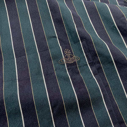 【中古品】【メンズ】 Vivienne Westwood MAN ヴィヴィアンウエストウッドマン STRIPED PETER PAN SHIRT 209045 7258 ストライプ ピーターパンシャツ 長袖 トップス 141-260602-ko-03-tei サイズ：不明 カラー：ストライプ 万代Net店