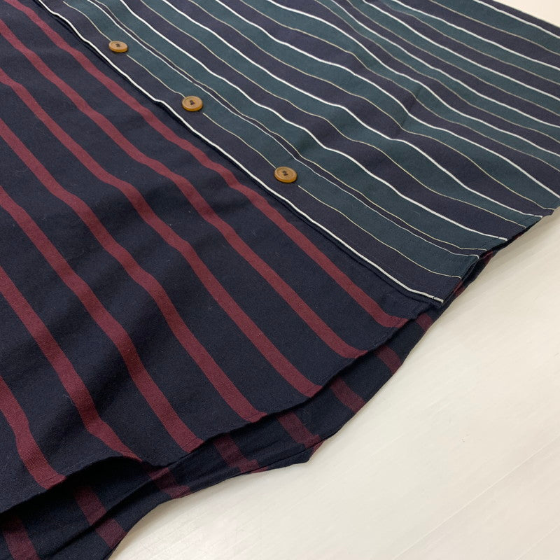 【中古品】【メンズ】 Vivienne Westwood MAN ヴィヴィアンウエストウッドマン STRIPED PETER PAN SHIRT 209045 7258 ストライプ ピーターパンシャツ 長袖 トップス 141-260602-ko-03-tei サイズ：不明 カラー：ストライプ 万代Net店