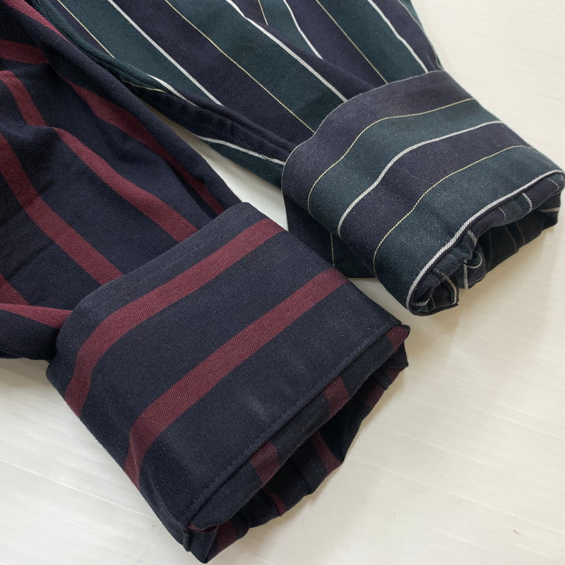 【中古品】【メンズ】 Vivienne Westwood MAN ヴィヴィアンウエストウッドマン STRIPED PETER PAN SHIRT 209045 7258 ストライプ ピーターパンシャツ 長袖 トップス 141-260602-ko-03-tei サイズ：不明 カラー：ストライプ 万代Net店