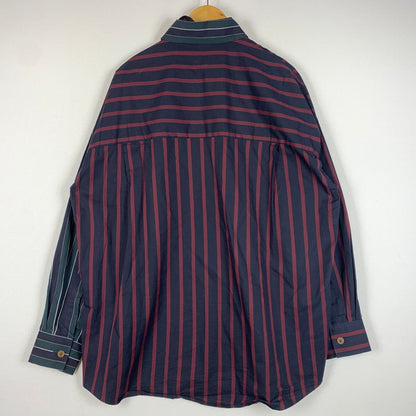 【中古品】【メンズ】 Vivienne Westwood MAN ヴィヴィアンウエストウッドマン STRIPED PETER PAN SHIRT 209045 7258 ストライプ ピーターパンシャツ 長袖 トップス 141-260602-ko-03-tei サイズ：不明 カラー：ストライプ 万代Net店
