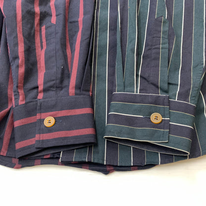 【中古品】【メンズ】 Vivienne Westwood MAN ヴィヴィアンウエストウッドマン STRIPED PETER PAN SHIRT 209045 7258 ストライプ ピーターパンシャツ 長袖 トップス 141-260602-ko-03-tei サイズ：不明 カラー：ストライプ 万代Net店