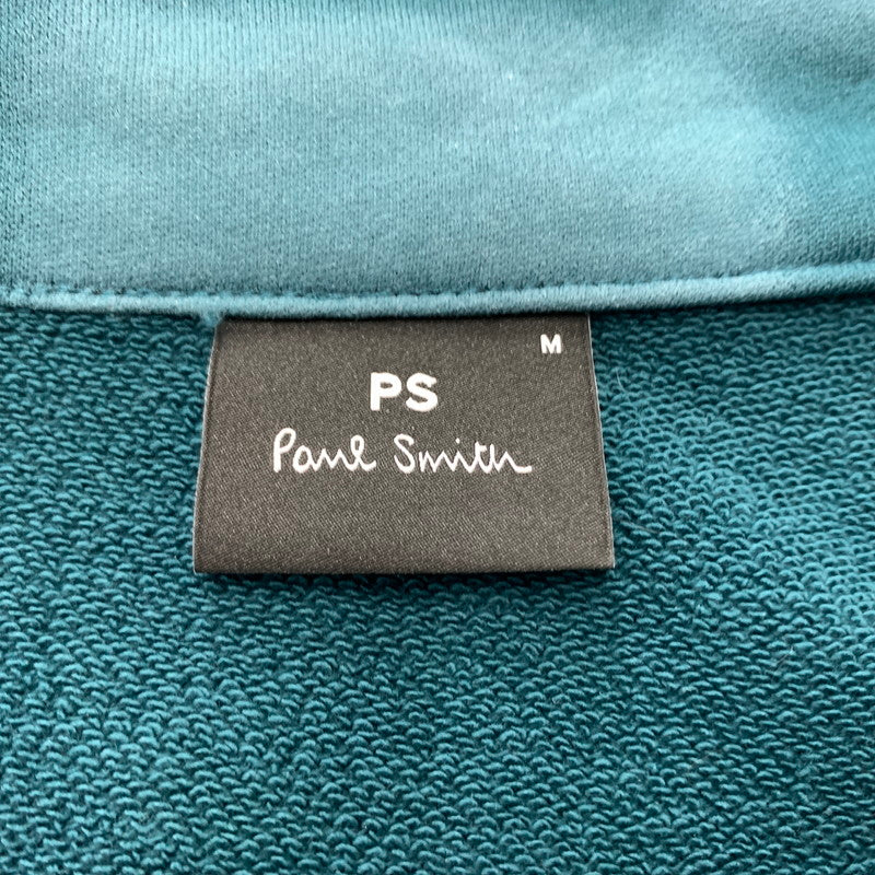 【中古品】【メンズ】 PS Paul Smith ピーエスポールスミス BLOCK CHECK HALF ZIP SWEATSHIRT 222503 EC304X ブロックチェック ハーフジップスウェット トップス プルオーバー 141-260602-ko-07-tei サイズ：M カラー：グリーン 万代Net店