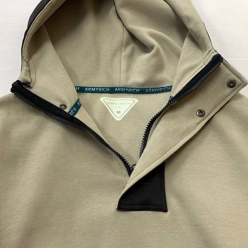 【中古品】【メンズ】 ARMYRICH アーミーリッチ LOGO SETUP PARKA PANT CCSS-22945 ロゴセットアップ トップス ボトムス プルオーバーフーディ 148-260602-ko-06-tei サイズ：M カラー：ベージュ 万代Net店