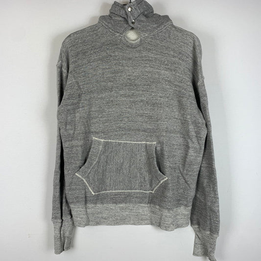 【現状渡し品】【メンズ】 WAREHOUSE ウエアハウスCHIN SNAP HOODIE チンスナップ フーディ トップス プルオーバーパーカー 145-260602-ko-05-tei サイズ：40 カラー：グレー 万代Net店