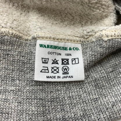 【現状渡し品】【メンズ】 WAREHOUSE ウエアハウスCHIN SNAP HOODIE チンスナップ フーディ トップス プルオーバーパーカー 145-260602-ko-05-tei サイズ：40 カラー：グレー 万代Net店