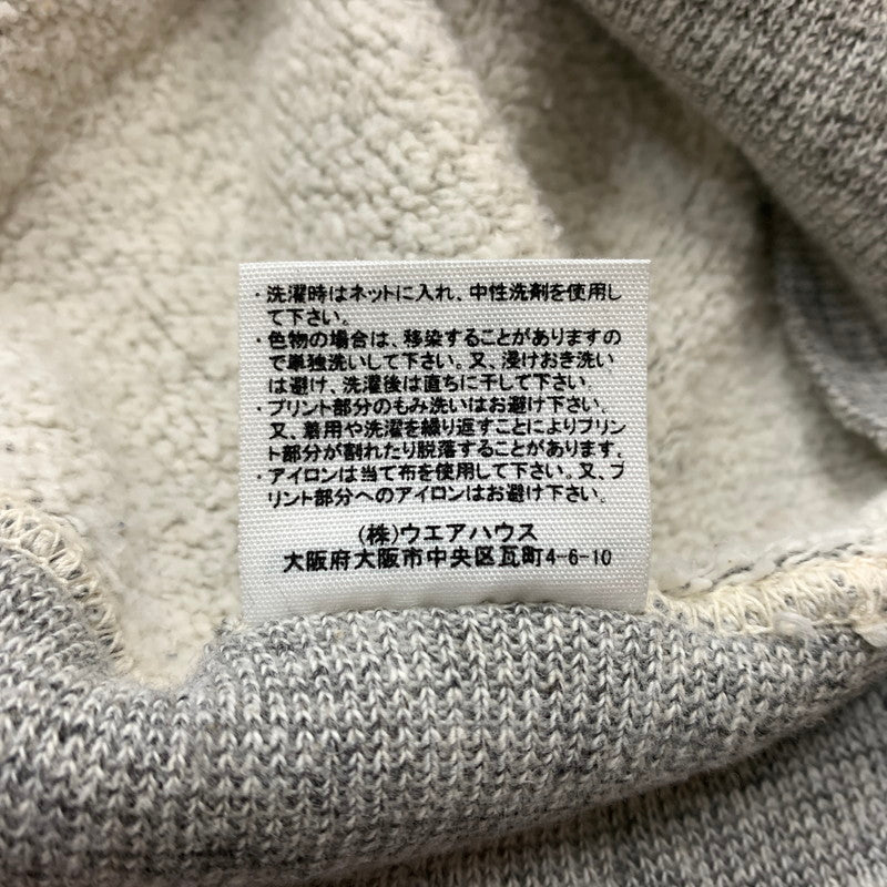 【現状渡し品】【メンズ】 WAREHOUSE ウエアハウスCHIN SNAP HOODIE チンスナップ フーディ トップス プルオーバーパーカー 145-260602-ko-05-tei サイズ：40 カラー：グレー 万代Net店