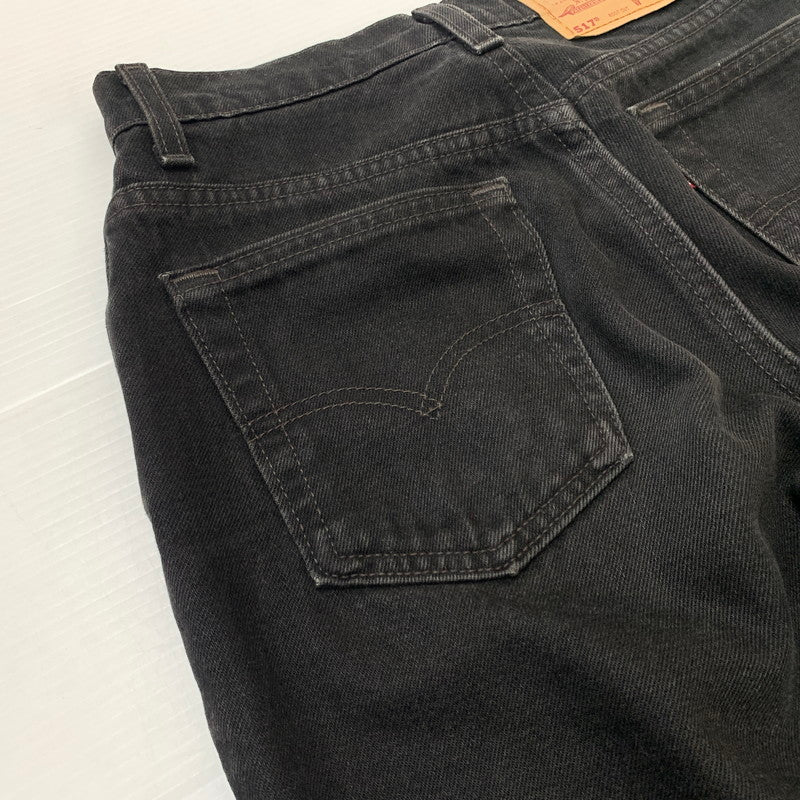 【現状渡し品】【メンズ】 Levi's リーバイス DENIM PANTS 517 11517-0260 デニムパンツ ボトムス ジーンズ ボタン裏刻印532 156-260602-ko-13-tei サイズ：不明 カラー：ブラック 万代Net店