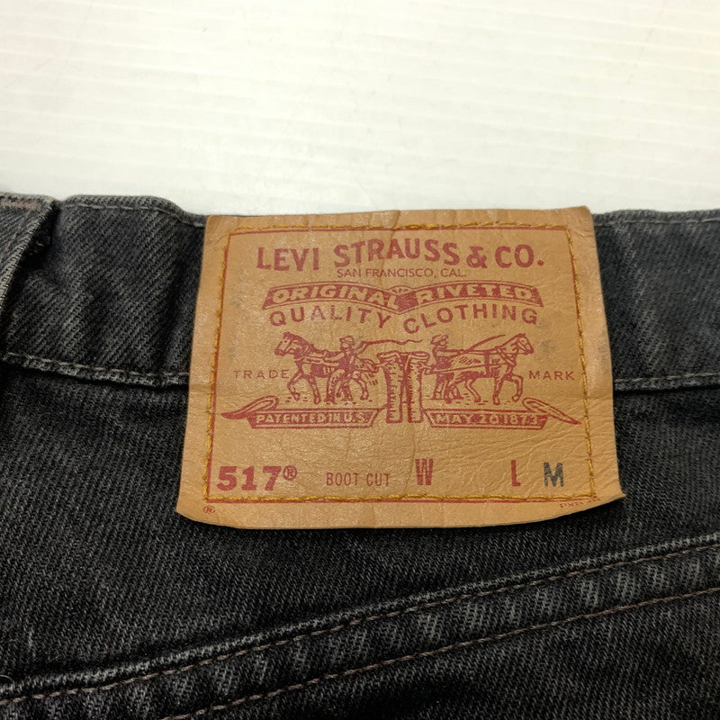 【現状渡し品】【メンズ】 Levi's リーバイス DENIM PANTS 517 11517-0260 デニムパンツ ボトムス ジーンズ ボタン裏刻印532 156-260602-ko-13-tei サイズ：不明 カラー：ブラック 万代Net店