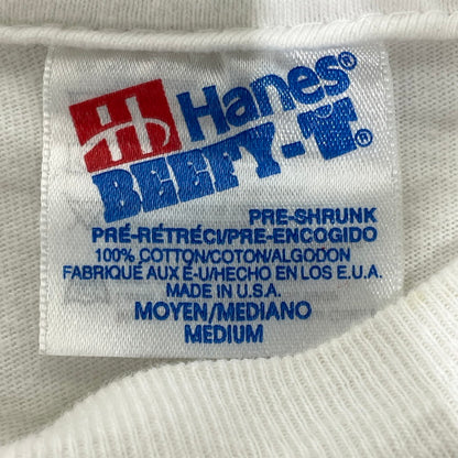 【中古品】【メンズ】 HANES 90S イグアナ プリント ナチュラルワンダーズ ヴィンテージアニマル Tシャツ 145-260818-nm-71-tei サイズ：M カラー：ホワイト 万代Net店