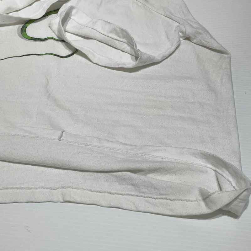 【中古品】【メンズ】 HANES 90S イグアナ プリント ナチュラルワンダーズ ヴィンテージアニマル Tシャツ 145-260818-nm-71-tei サイズ：M カラー：ホワイト 万代Net店