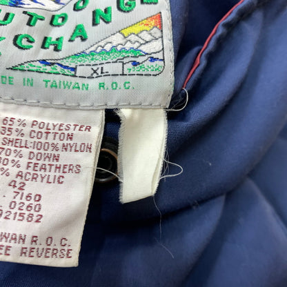【中古品】【メンズ】 OUTDOOR EXCHANGE アウトドア エクスチェンジ REVERSIBLE VEST リバーシブルベスト ライトアウター ダウン フェザーベスト 144-260602-ko-02-tei サイズ：XL カラー：ネイビー/レッド 万代Net店
