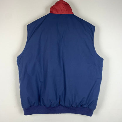 【中古品】【メンズ】 OUTDOOR EXCHANGE アウトドア エクスチェンジ REVERSIBLE VEST リバーシブルベスト ライトアウター ダウン フェザーベスト 144-260602-ko-02-tei サイズ：XL カラー：ネイビー/レッド 万代Net店