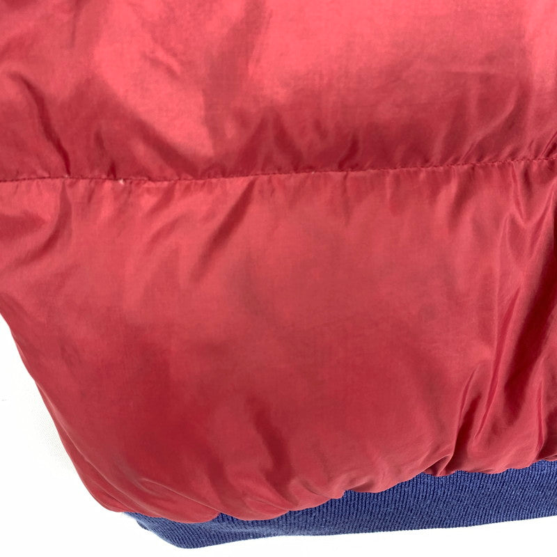 【中古品】【メンズ】 OUTDOOR EXCHANGE アウトドア エクスチェンジ REVERSIBLE VEST リバーシブルベスト ライトアウター ダウン フェザーベスト 144-260602-ko-02-tei サイズ：XL カラー：ネイビー/レッド 万代Net店