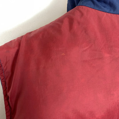 【中古品】【メンズ】 OUTDOOR EXCHANGE アウトドア エクスチェンジ REVERSIBLE VEST リバーシブルベスト ライトアウター ダウン フェザーベスト 144-260602-ko-02-tei サイズ：XL カラー：ネイビー/レッド 万代Net店