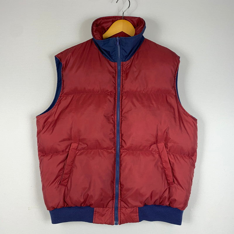 【中古品】【メンズ】 OUTDOOR EXCHANGE アウトドア エクスチェンジ REVERSIBLE VEST リバーシブルベスト ライトアウター ダウン フェザーベスト 144-260602-ko-02-tei サイズ：XL カラー：ネイビー/レッド 万代Net店