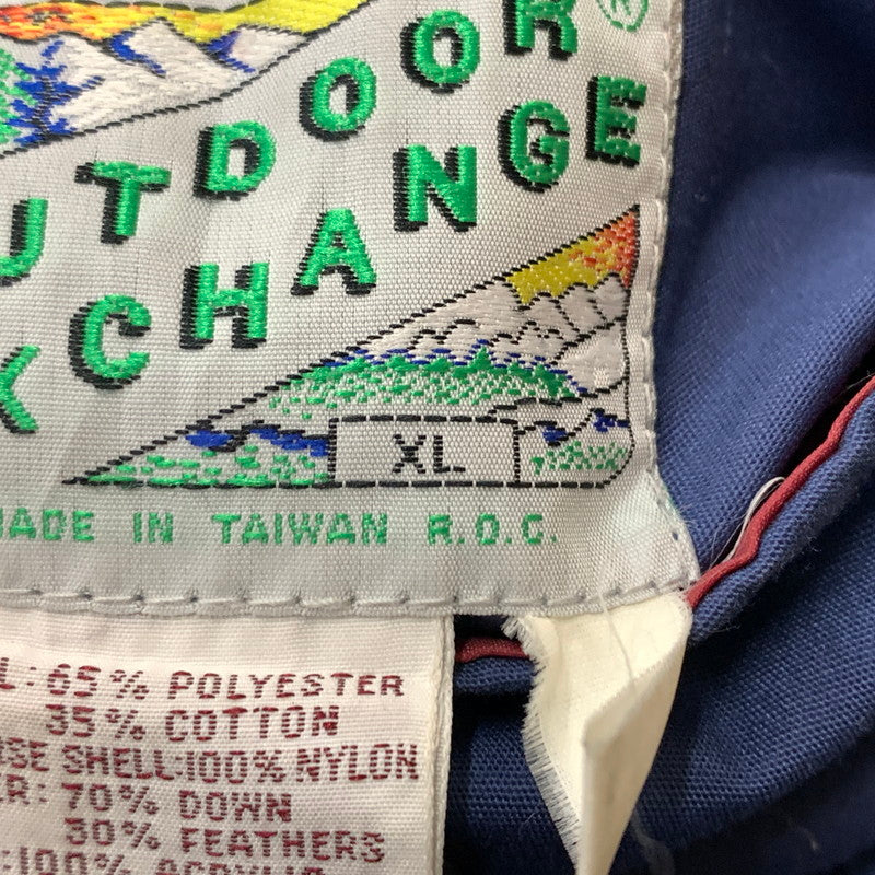 【中古品】【メンズ】 OUTDOOR EXCHANGE アウトドア エクスチェンジ REVERSIBLE VEST リバーシブルベスト ライトアウター ダウン フェザーベスト 144-260602-ko-02-tei サイズ：XL カラー：ネイビー/レッド 万代Net店