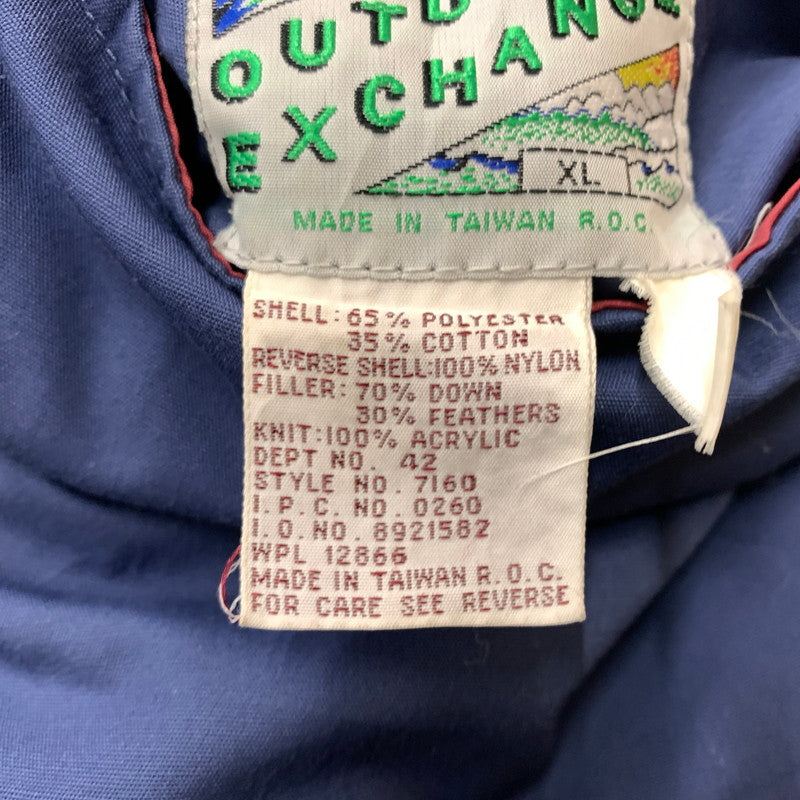 【中古品】【メンズ】 OUTDOOR EXCHANGE アウトドア エクスチェンジ REVERSIBLE VEST リバーシブルベスト ライトアウター ダウン フェザーベスト 144-260602-ko-02-tei サイズ：XL カラー：ネイビー/レッド 万代Net店