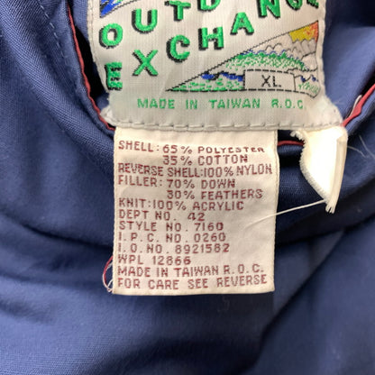 【中古品】【メンズ】 OUTDOOR EXCHANGE アウトドア エクスチェンジ REVERSIBLE VEST リバーシブルベスト ライトアウター ダウン フェザーベスト 144-260602-ko-02-tei サイズ：XL カラー：ネイビー/レッド 万代Net店