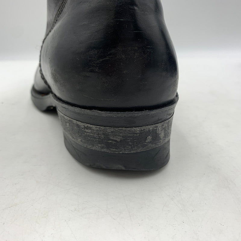 【現状渡し品】【メンズ】 UNKNOWN LACE UP BOOTS VINTAGE レースアップブーツ 靴 ロングブーツ ヴィンテージ 164-260606-ko-07-tei サイズ：8H カラー：ブラック 万代Net店