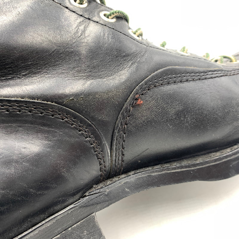 【現状渡し品】【メンズ】 UNKNOWN LACE UP BOOTS VINTAGE レースアップブーツ 靴 ロングブーツ ヴィンテージ 164-260606-ko-07-tei サイズ：8H カラー：ブラック 万代Net店
