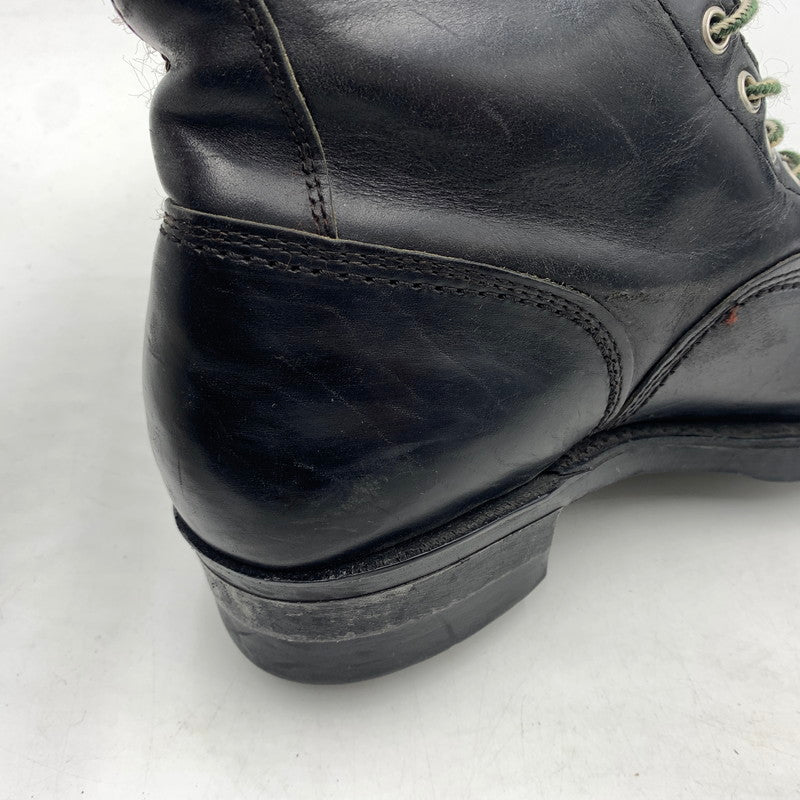【現状渡し品】【メンズ】 UNKNOWN LACE UP BOOTS VINTAGE レースアップブーツ 靴 ロングブーツ ヴィンテージ 164-260606-ko-07-tei サイズ：8H カラー：ブラック 万代Net店
