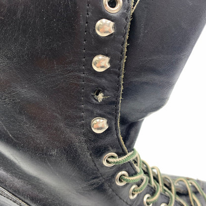 【現状渡し品】【メンズ】 UNKNOWN LACE UP BOOTS VINTAGE レースアップブーツ 靴 ロングブーツ ヴィンテージ 164-260606-ko-07-tei サイズ：8H カラー：ブラック 万代Net店