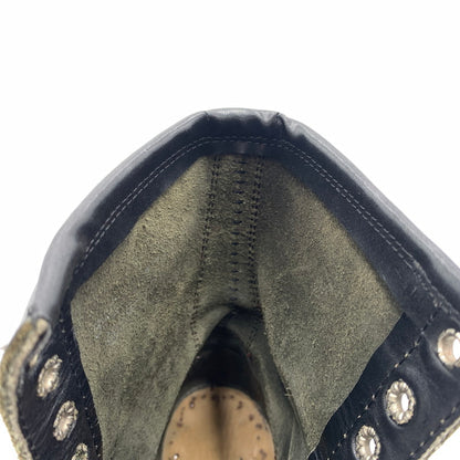 【現状渡し品】【メンズ】 UNKNOWN LACE UP BOOTS VINTAGE レースアップブーツ 靴 ロングブーツ ヴィンテージ 164-260606-ko-07-tei サイズ：8H カラー：ブラック 万代Net店