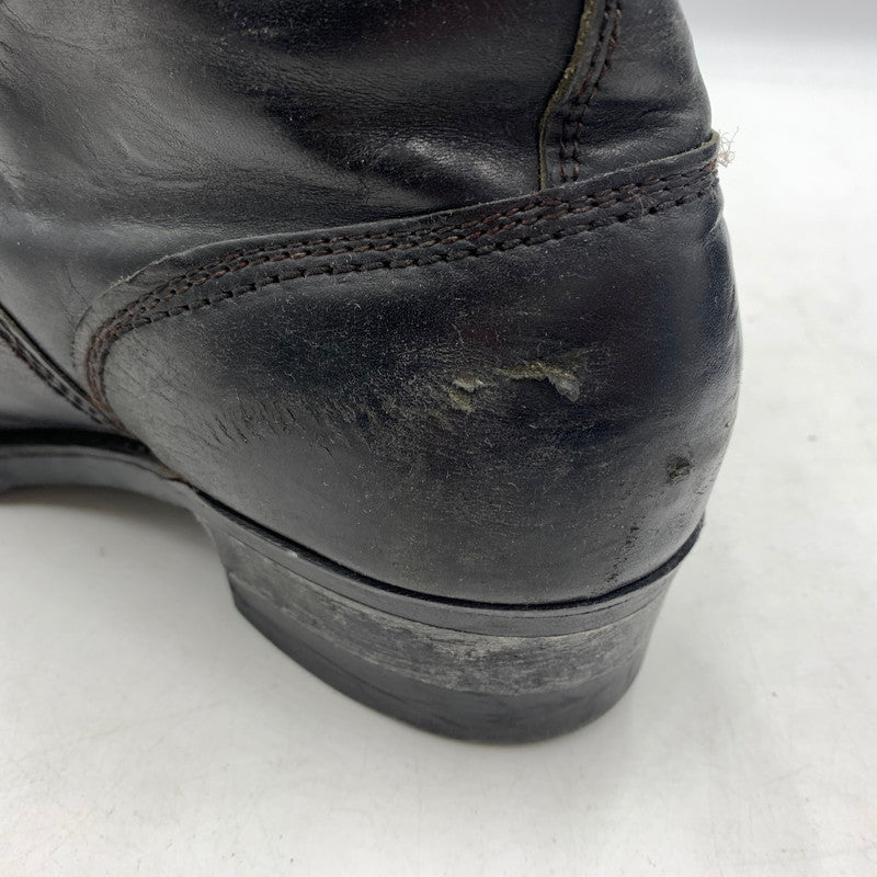 【現状渡し品】【メンズ】 UNKNOWN LACE UP BOOTS VINTAGE レースアップブーツ 靴 ロングブーツ ヴィンテージ 164-260606-ko-07-tei サイズ：8H カラー：ブラック 万代Net店