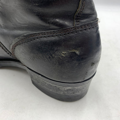 【現状渡し品】【メンズ】 UNKNOWN LACE UP BOOTS VINTAGE レースアップブーツ 靴 ロングブーツ ヴィンテージ 164-260606-ko-07-tei サイズ：8H カラー：ブラック 万代Net店